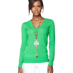 🍀 Green Lilly Pulitzer Kelley cashmere sweater 🍀